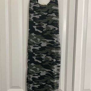 Camo midi dress, Windsor store size small
